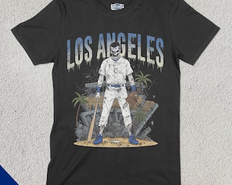 Camiseta de béisbol Los Ángeles v2, béisbol de Los Ángeles, ropa de equipo deportivo, regalo para fanáticos del béisbol, ropa para amantes del béisbol, béisbol vintage, Dodge