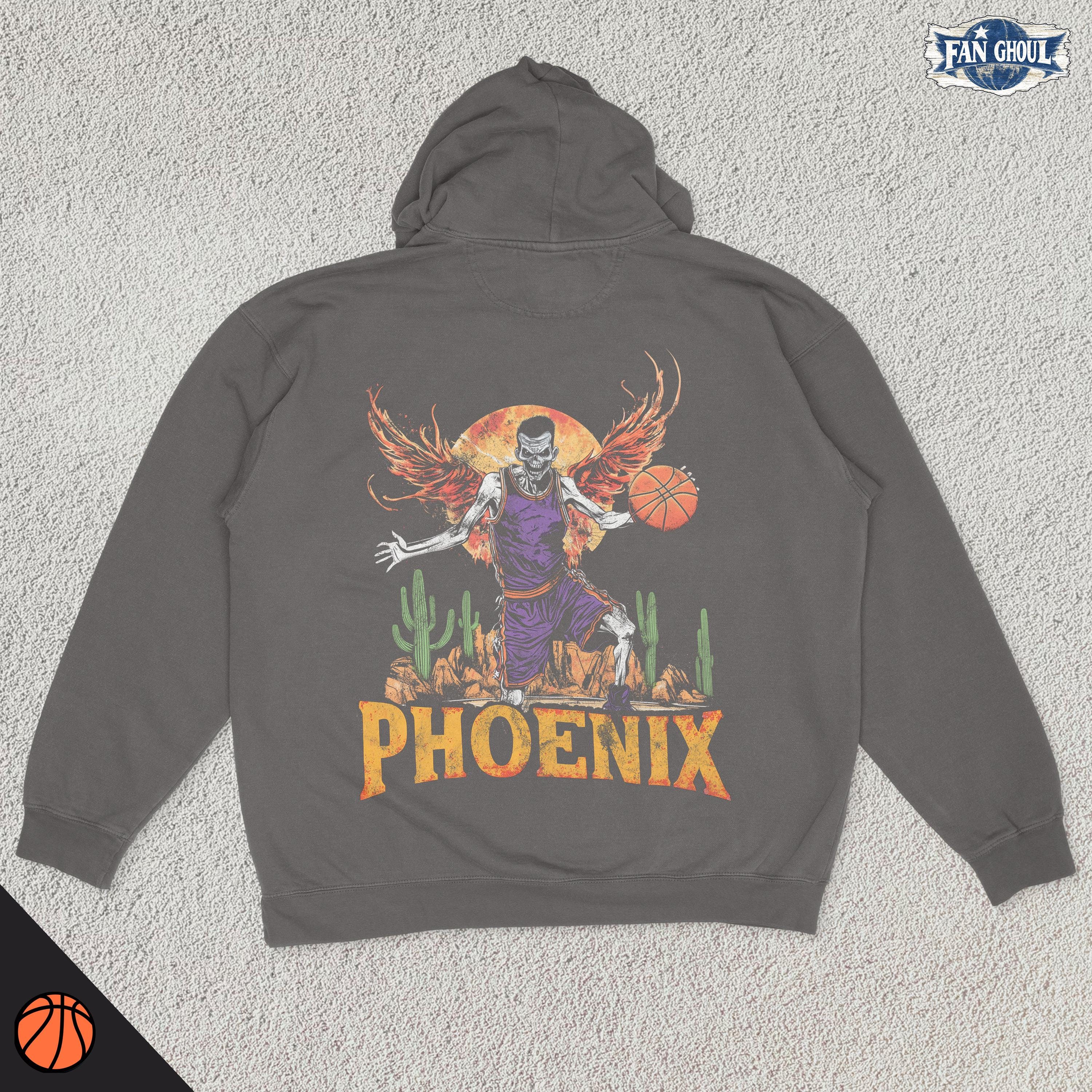 Phoenix Basketball Hoodie, American Sports Sweater, America Sports Clothing, Basketball Fan Gift, Basketball Apparel, Vintage Hoodie, Sun