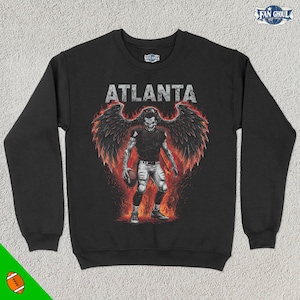 Atlanta Football Crewneck, American Team Sports Sweatshirt, US Sports Clothing, Football Fan Gift, Football Lover Apparel, Vintage, Falcon
