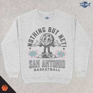 Retro San Antonio Basketball Sweatshirt, Vintage 70s Mascot, Sports Sweater, Basketball Fan Gift, Basketball Apparel, 80s Spur Merch