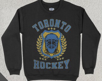 Toronto Damen Hockey Crewneck, Damen Sport Sweatshirt, weibliche Sportbekleidung, Hockey-Fan-Geschenk, Hockey-Liebhaber-Kleidung, Vintager Pullover