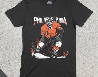 Philadelphia Hockey Shirt, Retro Team Sports Tee, Sports Clothing, Hockey Fan Gift, Hockey Lover Apparel, Vintage Hockey Merch, Flyer Shirt