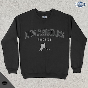Los Angeles Hockey Varsity Sweatshirt, College Sports Crewneck, College Sweater, Hockey Fan Gift, Hockey Lover Apparel, Vintage Retro, King
