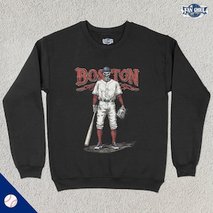 Boston Baseball Crewneck, American Team Sports Sweatshirt, US Sports Clothing, Baseball Fan Gift, Baseball Lover Apparel, Vintage