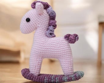 Crochet Christmas Rocking Horse Pattern (PDF)