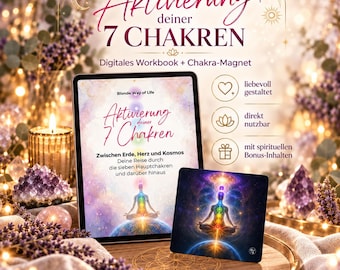 Chakra Magnet + Workbook PDF Deutsch – limitierte Edition für deine Chakra-Praxis