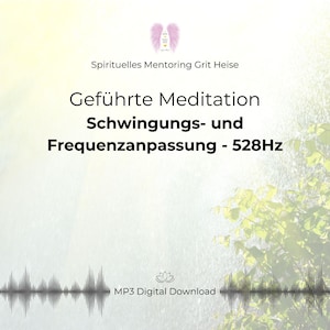 Meditation Vibration and Frequency Adjustment - 528Hz, Guided Meditation by Grit Heise, Audio Download, MP3 Meditation