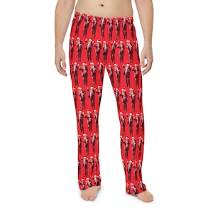 Funny Donald Trump Dancing Christmas Men&#39;s Pajama Pants, Political Holiday Lounge Wear, Novelty Sleepwear, Gift for Him, Trump Lover PJ