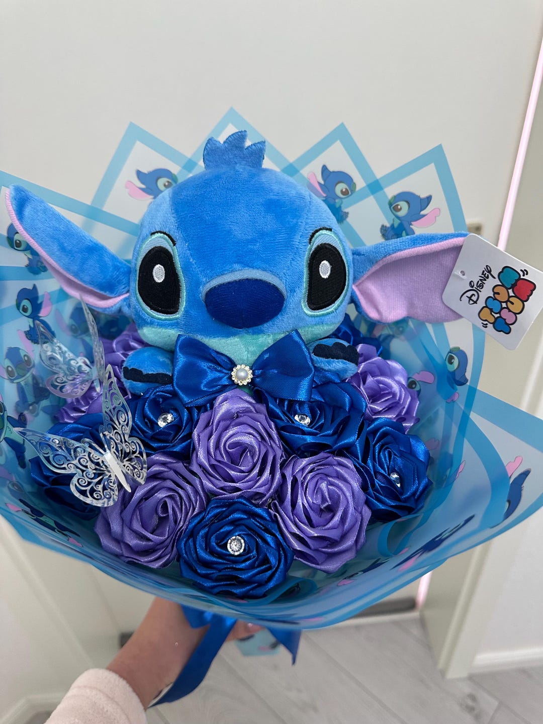 Stitch Eternal Roses Stitch Plush Eternal Rose Bouquet. Ramo Buchon. Gift for Couples for ...