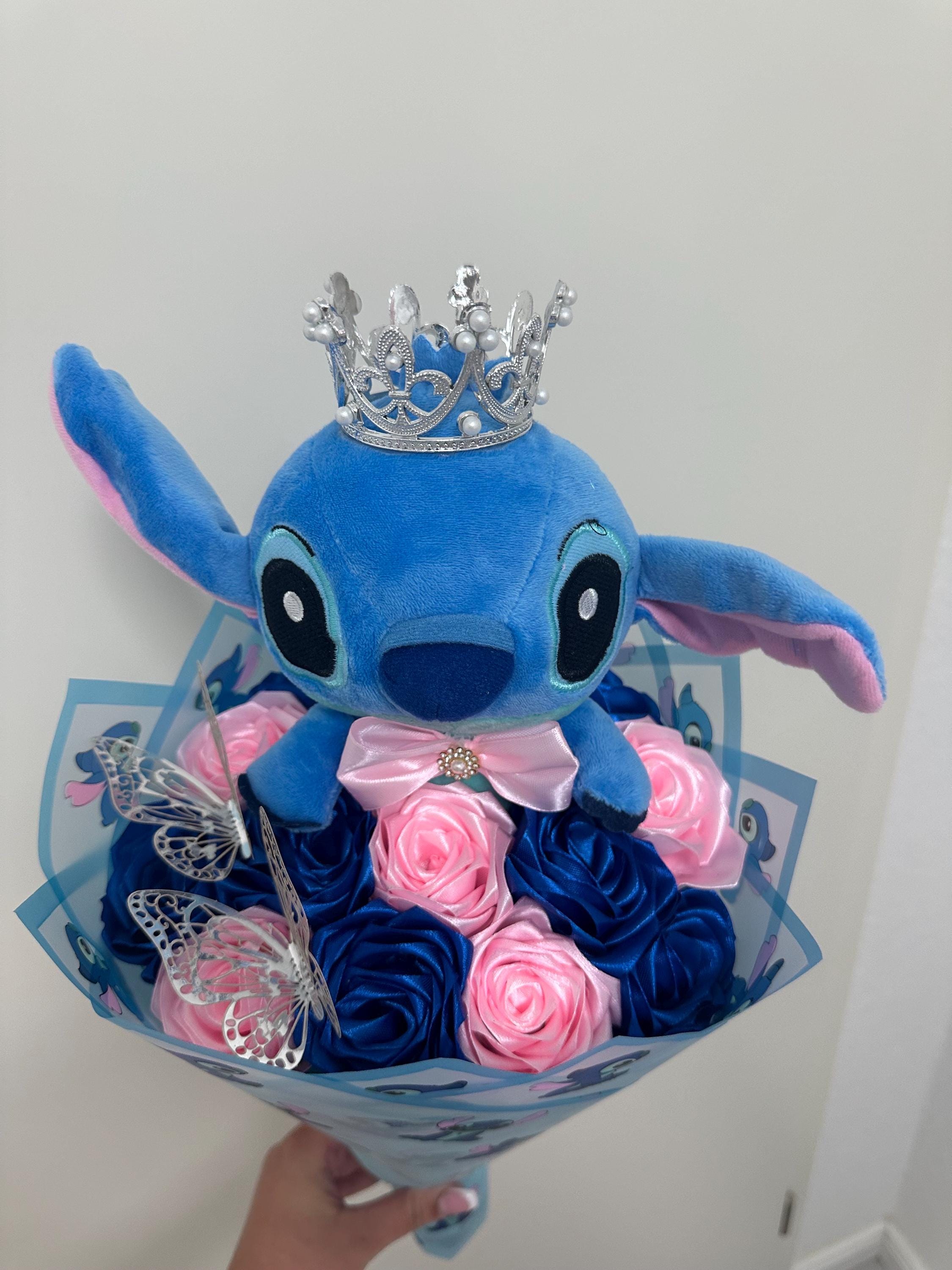 Stitch Eternal Roses Stitch Plush - Eternal Rose Bouquet. Ramo Buchon. Gift for Couples for ...