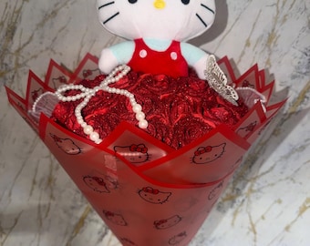 Handgemaakt, gepersonaliseerd boeket eeuwige rozen met glitter. Rode rozen. Cadeau voor stellen ter gelegenheid van een jubileum, verjaardag of Moederdag.