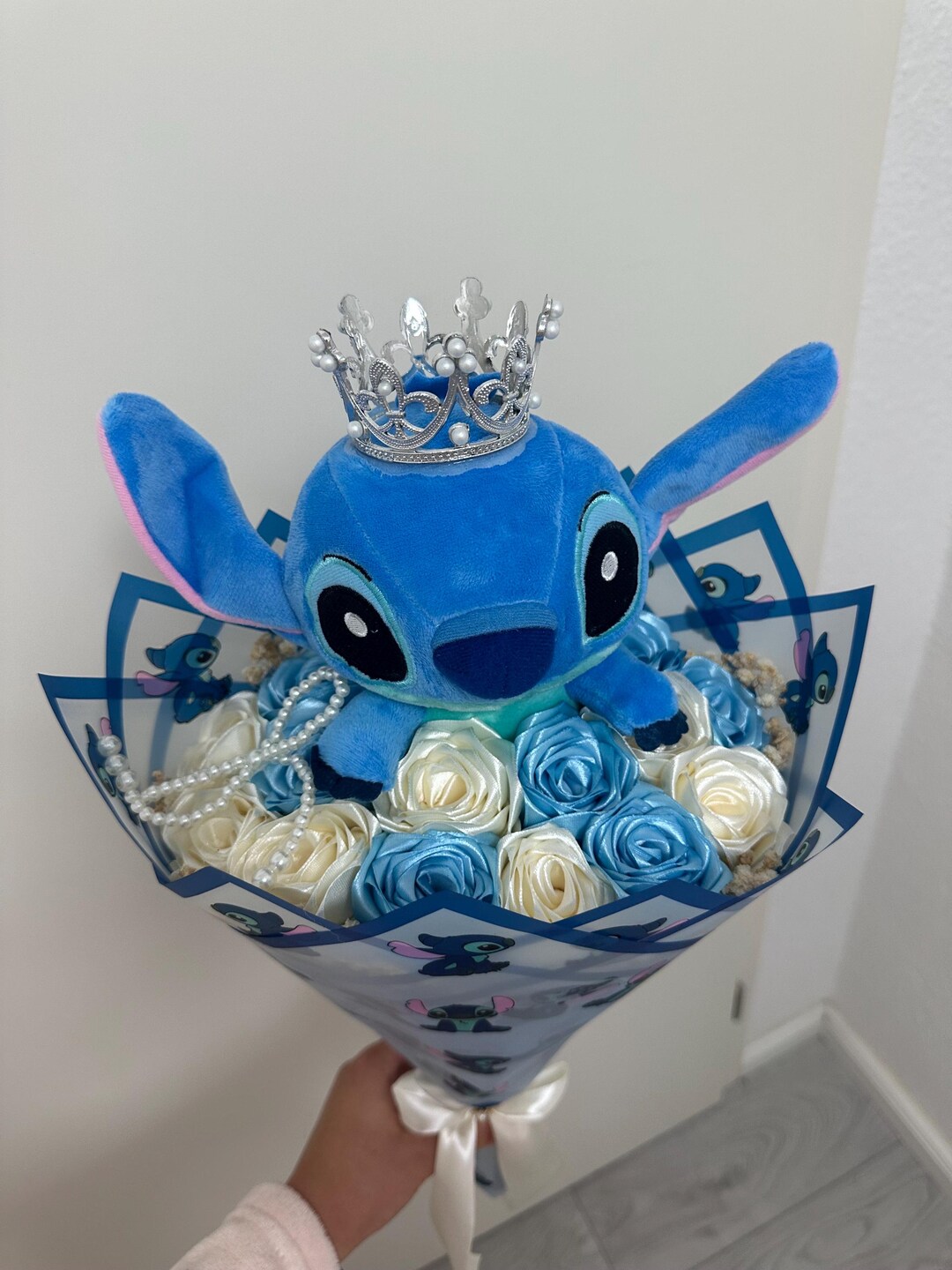 Stitch Eternal Roses Stitch Plush Eternal Rose Bouquet. Ramo Buchon. Gift for Couples for ...