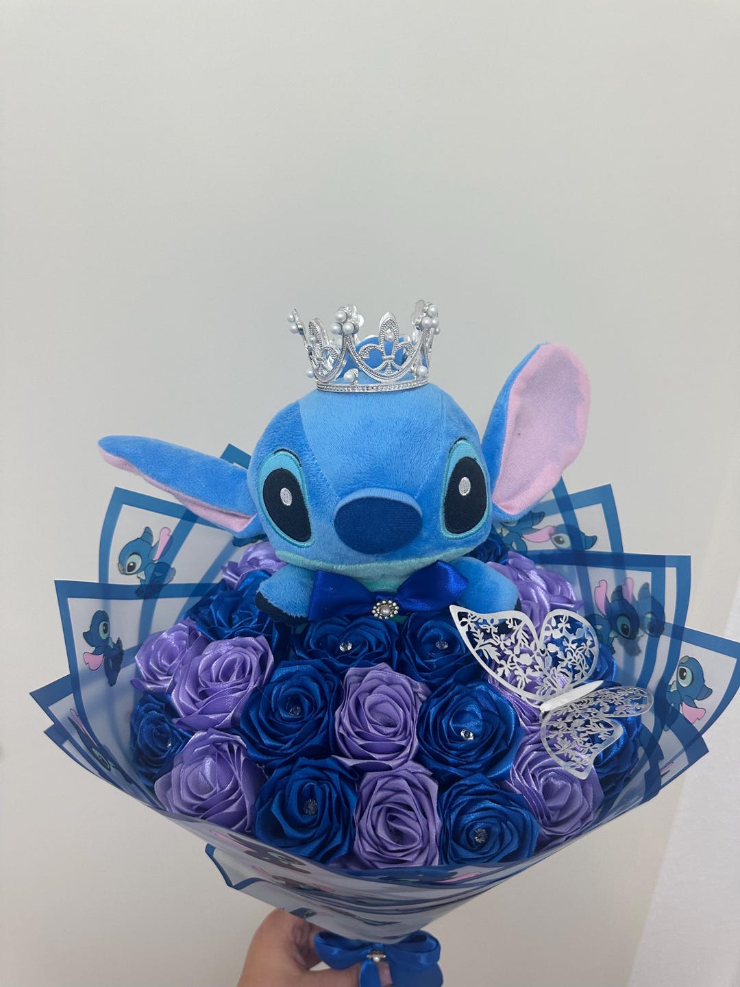 Stitch Eternal Roses Stitch Plush Eternal Rose Bouquet. Ramo Buchon. Gift for Couples for ...