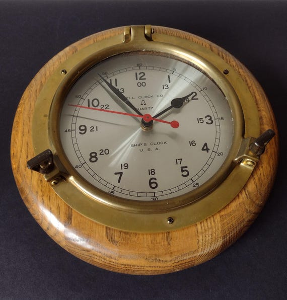 Working Bell Clock Ship's Clock USA Quartz Japan Tochigi Tokei Co