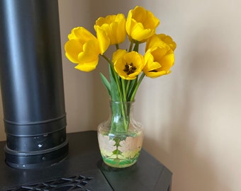 Vintage Anchor Hocking Decanter for Juice, Tea or Beverage.  Great for Flower Vase.  Use to Display or as Storage.  1970's Beverage Server.