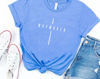 Waymaker Christian Tee: Inspirational Faith T-Shirt, Gift for Believers