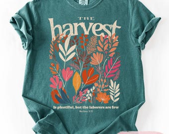 Harvest Floral T-Shirt: Christian Bible Verse, God Lovers Tee
