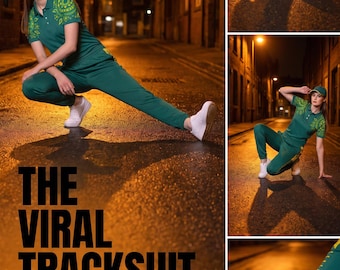 Custom Raygun Break Dance Tracksuit Set: Australia Rave Festival Outfit (3PCS)