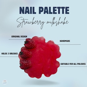 Nail art palette 2in1 ,,Strawberry milkshake&quot;