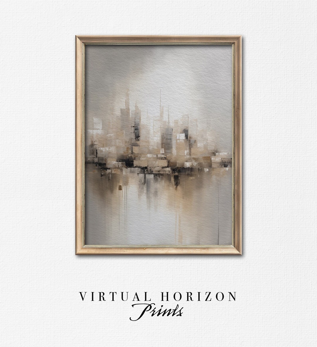 Printable Urban Wall Art | Modern City Painting | Grunge Metropolis - Etsy