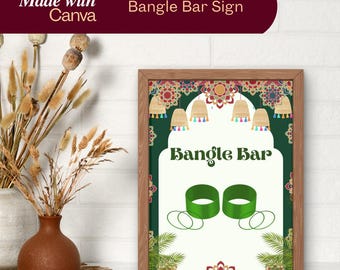 Bangle Bar Sign: Henna/Mehndi Party Decor (Printable PDF)