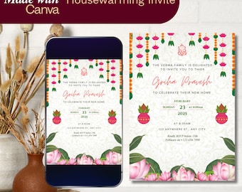 Indian Housewarming Invitation: Animated Griha Pravesh Ceremony (Digital)