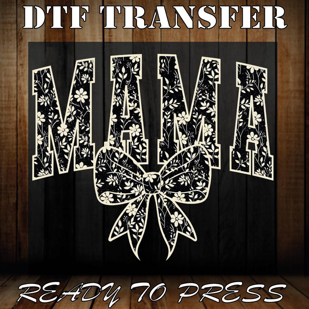 Coquette Mama Floral DTF Transfer - Mother's Day Ready to Press - Etsy