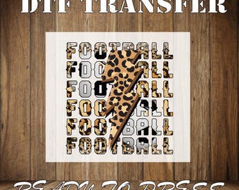 Leopard Football Lightning DTF Transfer: Game Day Sports