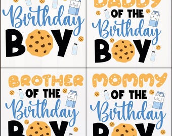 Cookie Family Birthday  Dtf Transfer,  Iron On Heat Transfer, Ready To Press