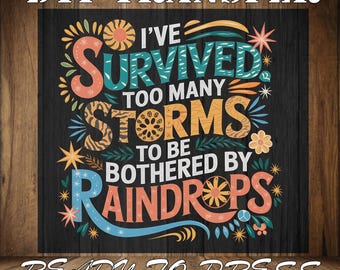 Storms Survived DTF Transfer: Mental Health Iron On