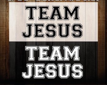 Team Jesus Dtf Transfer, Christian Faith Religious Iron On Heat Press