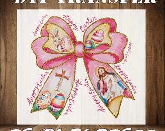 Christian Coquette Happy Easter DTF Transfer: Ready To Press