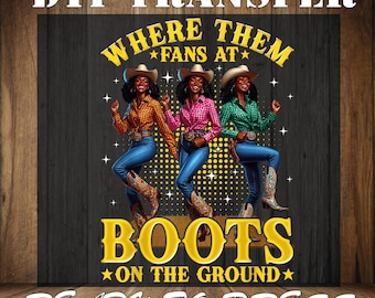Colorful Cowgirl Boots DTF Transfer: Western Heat Press