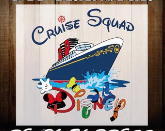 Disney Cruise Squad DTF Transfer, Family Vacation Ready to Press