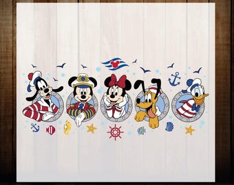 Disney Cruise 2026 DTF Transfer,  Mickey and Friends Ready To Press, Iron On Press