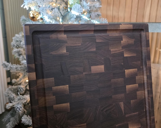 Hand Made Walnut End Grain Cutting Board