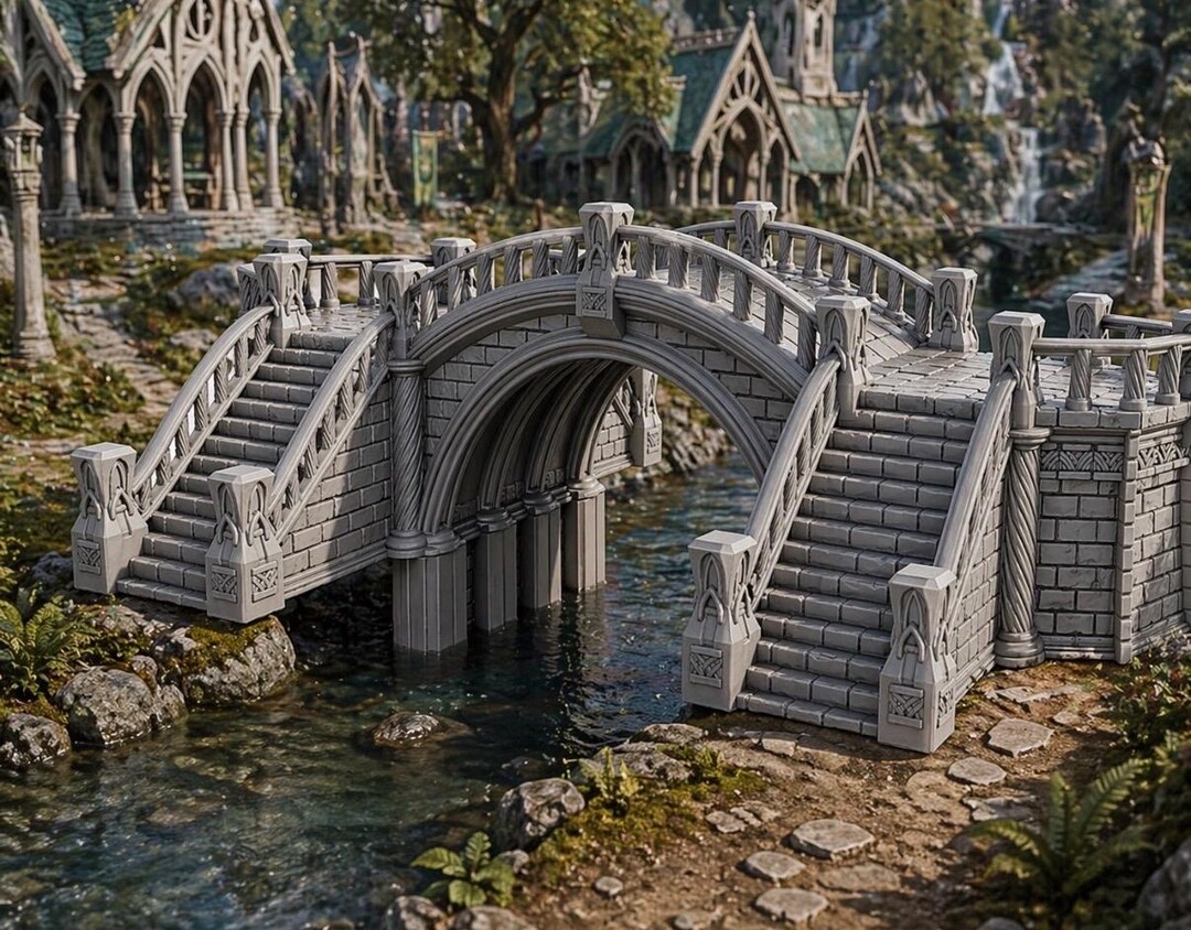 Medieval Stone Bridge Terrain | 28–32mm Tabletop Bridge for RPG ...