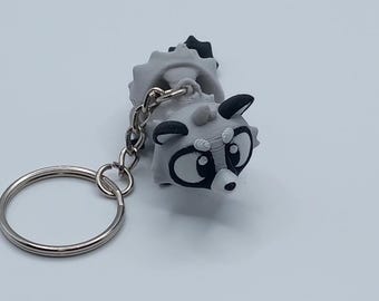Articulated Raccoon Keychain: 3D Printed Fidget Toy