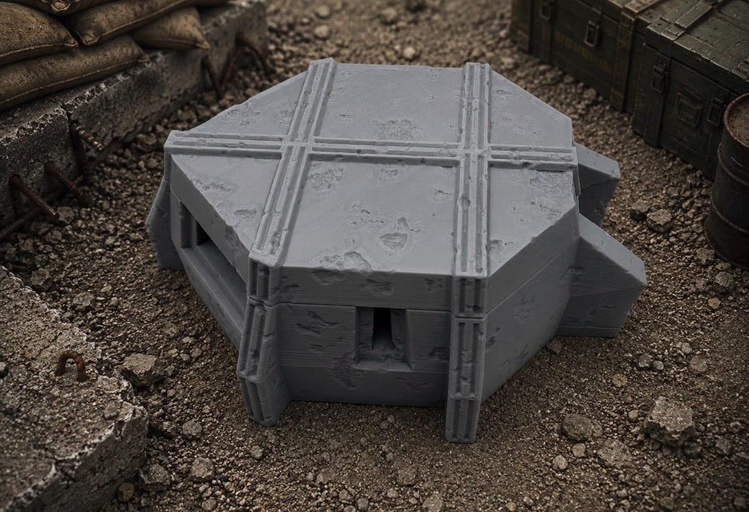 Battlefield Concrete Bunker #2 | 28mm/32mm Sci-fi & Modern Wargaming ...