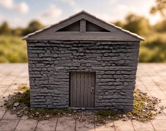 Medieval Cottage Terrain Building | 28mm 32mm RPG Village House DnD Wargaming Scenery