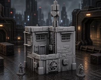 Cyberpunk Terrain Building | Neo City Structure 28–32mm | Building #3