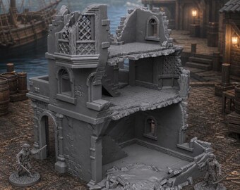 Pirate Harbor Ruin | Corsairs Terrain Building 28–32mm | Ruin 4