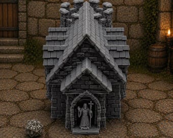 Medieval Chapel Terrain | Gothic Church Building 28–32mm