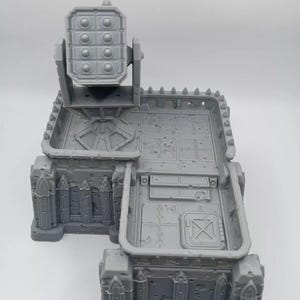 Sector 75 Gothic Scifi Missile Bunker | 3D-Printed Terrain for 28-32mm RPGs & Wargames like DnD and Pathfinder | Print-To-Order
