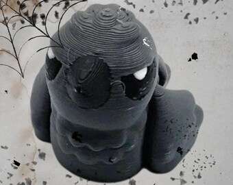 3D Printed Jiggle Pet Crow/Raven Keychain or Desk Companion