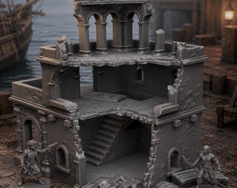 Harbor Manor Ruin | Corsairs Large Building Terrain 28–32mm | Ruin 3
