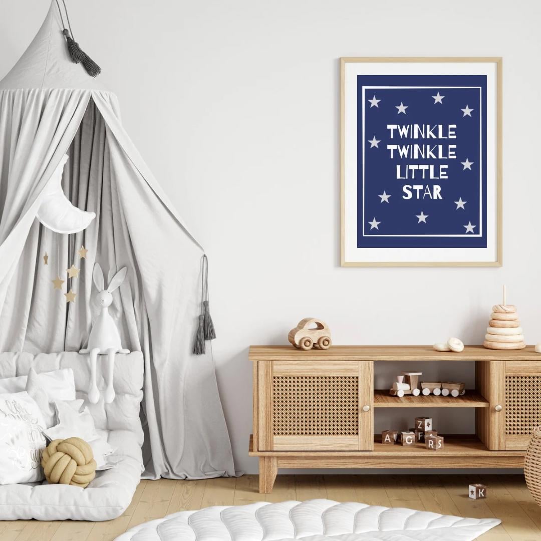 Twinkle Twinkle Little Star Wall Art | Nursery & Classroom Decor ...