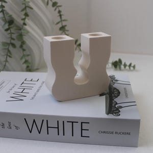 Candleholder, Candleholder, Decoration, Jesmonite, Handmade, Aesthetic