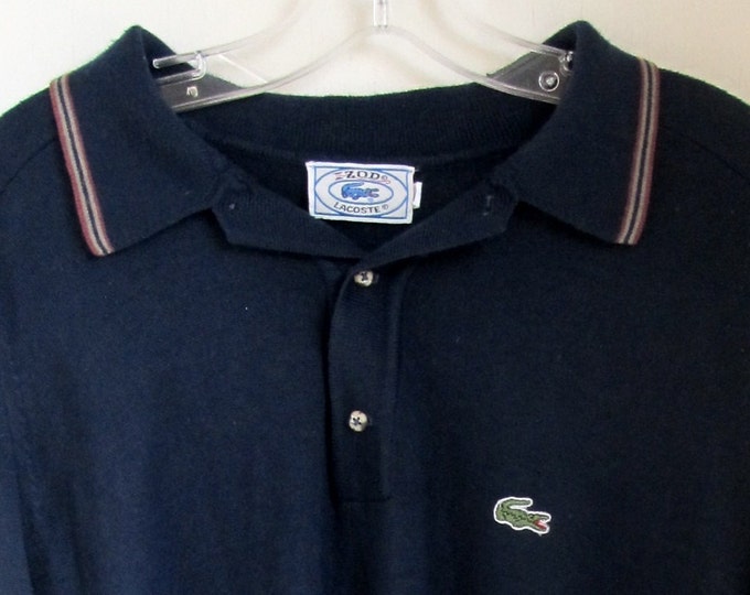 Vintage 1970s MENS Navy Izod Alligator Sweater L 44 - Etsy