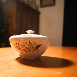 Edwin Knowls Botany Covered Sugar Bowl